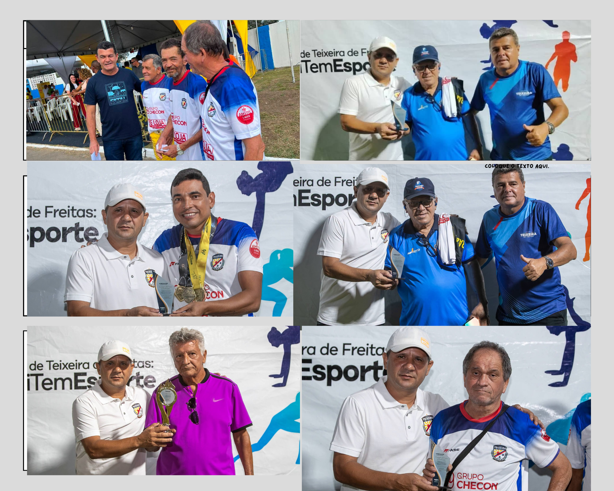 Homenagens da Secretaria de Esporte e Lazer de Teixeira de Freitas