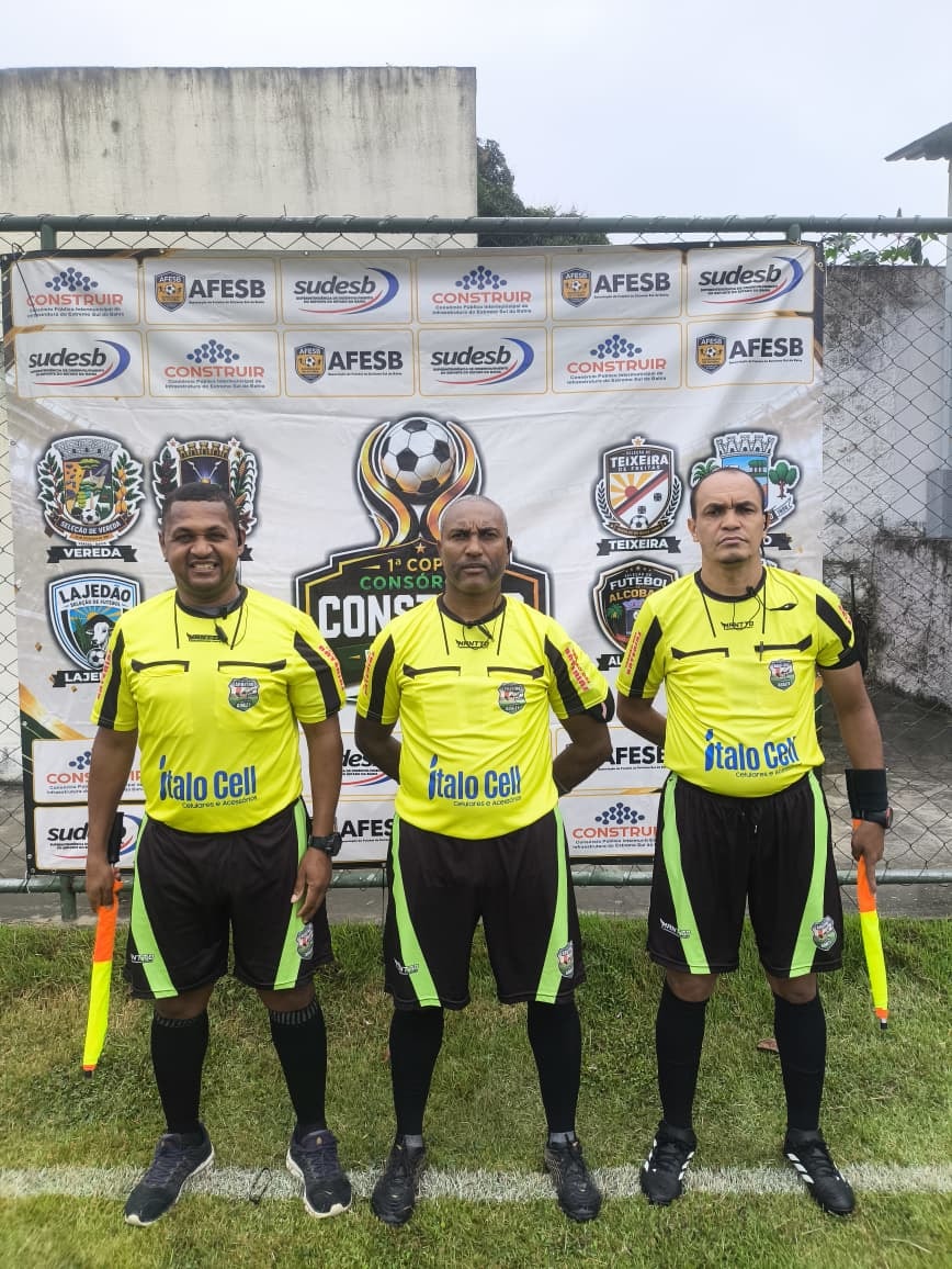 Trio de Árbitros da ADATF em Destaque na Copa Consórcio Construir